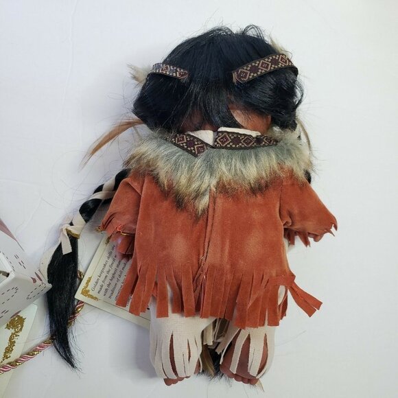 Golden Keepsakes Indian doll headdress Heirloom certificate 8.5" - Picture 11 of 12